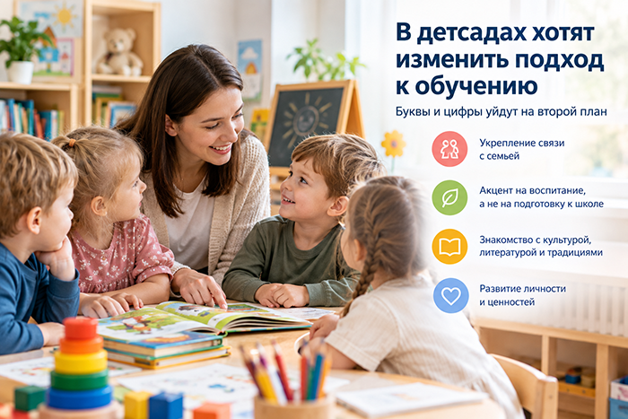 Буквы и цифры уйдут на второй план: в детсадах хотят изменить подход к обучению